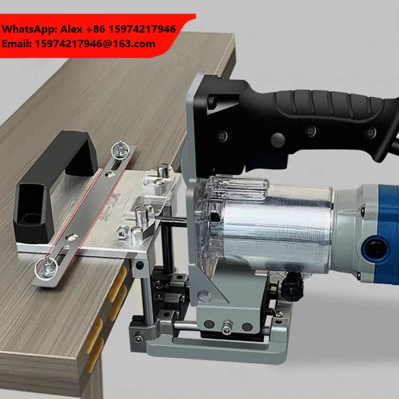 2-in-1 Woodworking Slotting Bracket Invisible Fastener Locator For 65mm Trimmer Router Cabinet Panel Slotting Mold