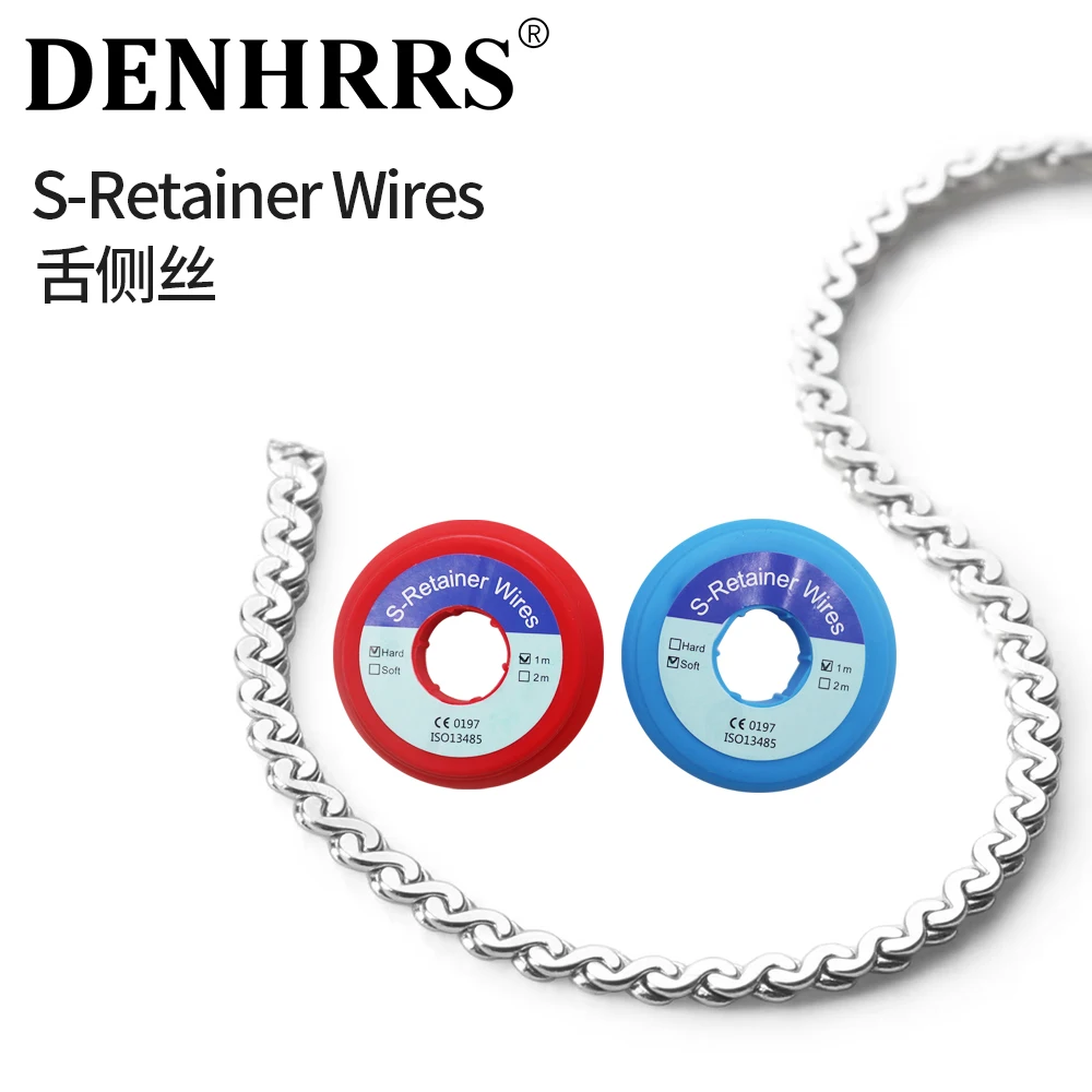 Dental Orthodontic Lingual Retainer Chain Wires Stainless Steel Flat Plate Arch wires Soft/Hard（DenHrrs Dental Store）