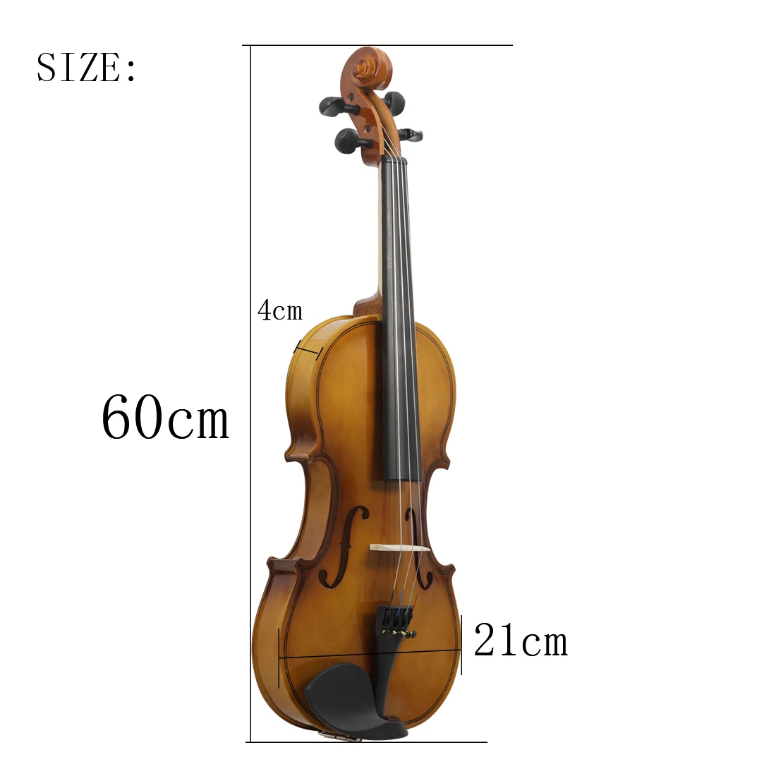 4/4 Acoustic Violin Retro Style Fiddle for Violin Beginner with Bow / Case / Rosin