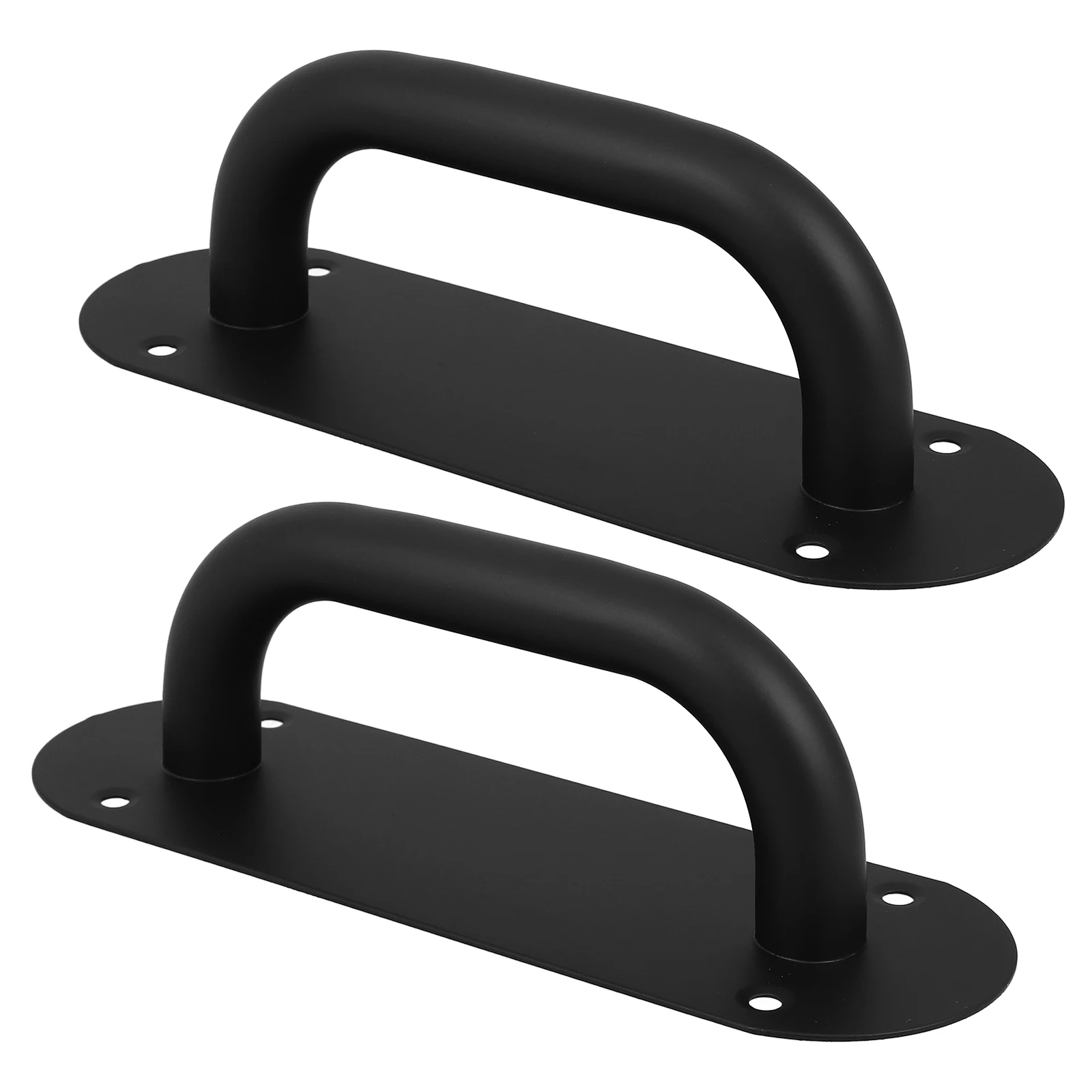 

2pcs Fire Door Handle Knobs Commercial Push Handles Indicator Barn Pull Front Stainless Steel Doors for Gates Plate Thickened