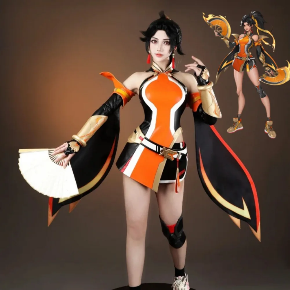 Overwatch Anran Ye Original Skin Cosplay Costume Full Set with Accessories Props Adult Women Halloween Comic Con Carnival Outfit