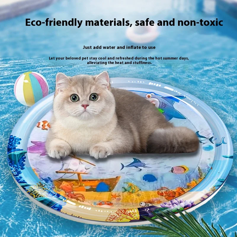 

Pet Water-Filled Ice Pad Inflatable Cooling Nest Dogs And Cats Summer Environmental Protection Pvc Anti-Scratch Wear Pads