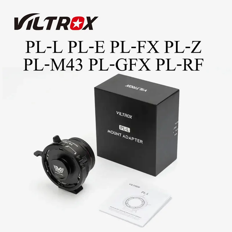

Viltrox PL Series Lens Adapter PL-L PL-E PL-FX PL-Z PL-M43 PL-GFX PL-RF