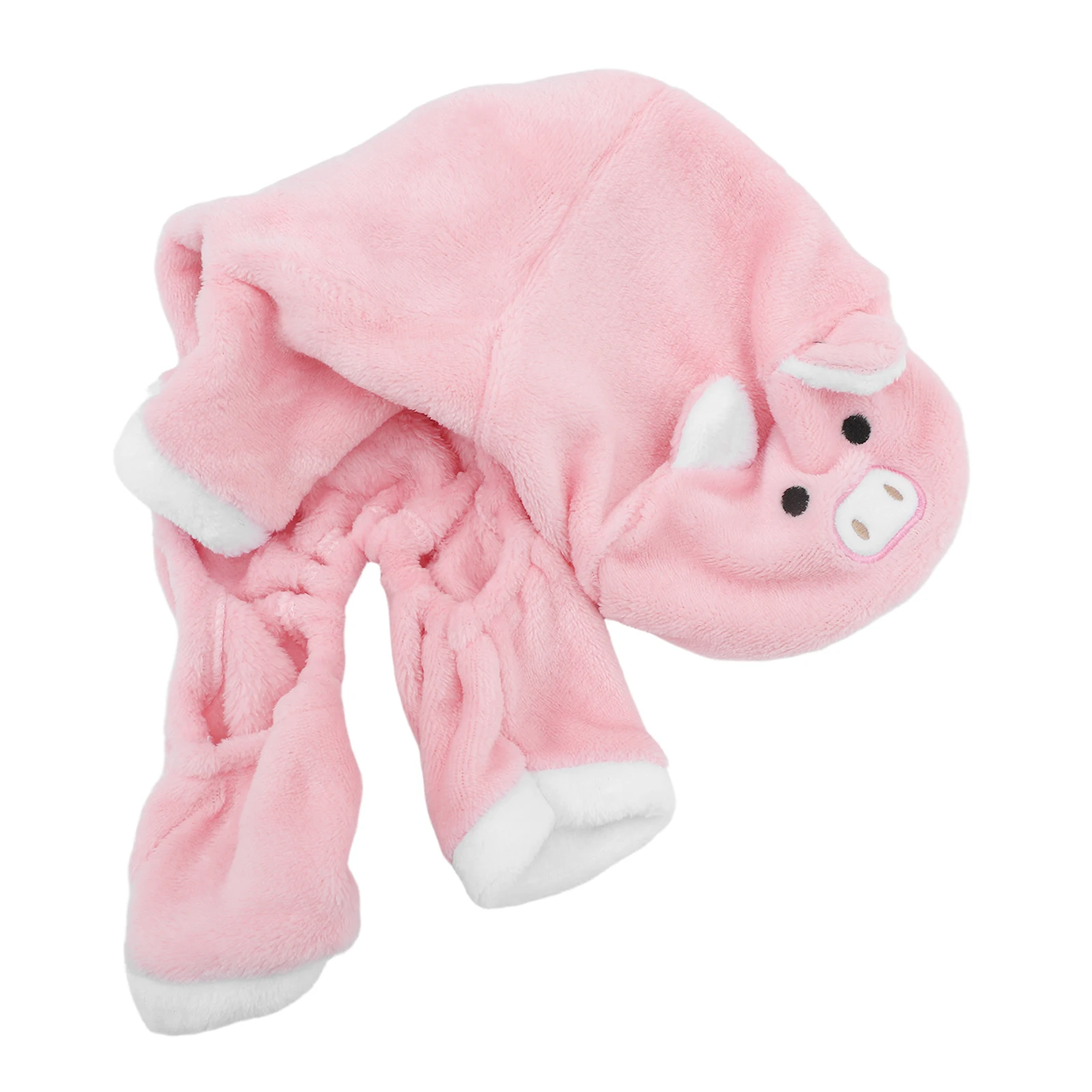 

Pet Festival Hoodie Christmas Halloween Pig Design Coral Fleece Warm Dog Cat Costume Party Clothes
