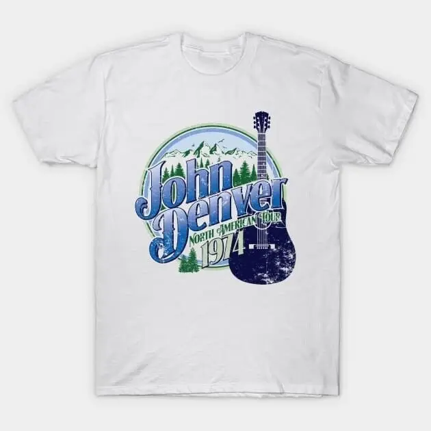 John Denver North American Tour T-Shirt retro new new shirt hot hot