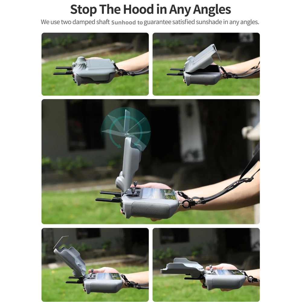 Sunnylife RC 2 Sunhood Joysticks Protector Sunshade for DJI Mini 4 Pro/Air3/Flip RC 2/1 Remote Controller Full Screen Protection