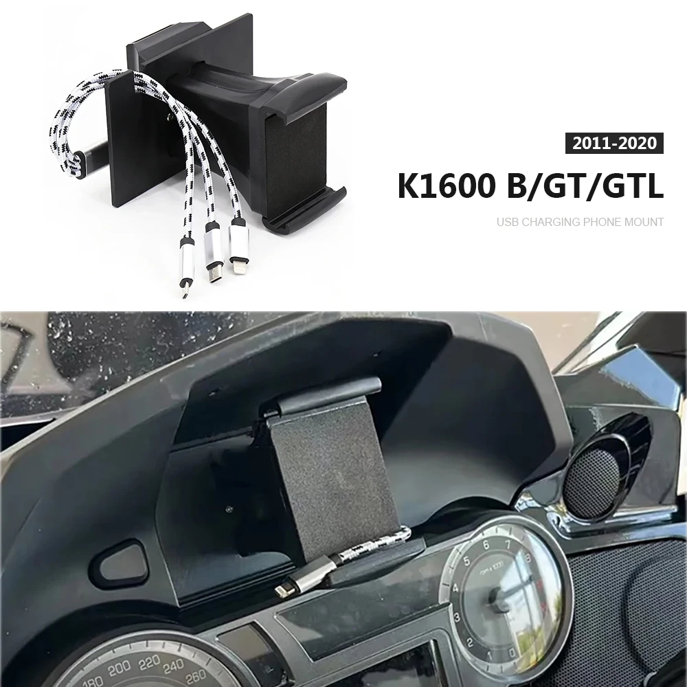 

Motorcycle Phone Mount For BMW K1600B/GT/GTL K 1600 B GT GTL 2011-2020 GPS Navigation Holder Vibration Damping Bracket