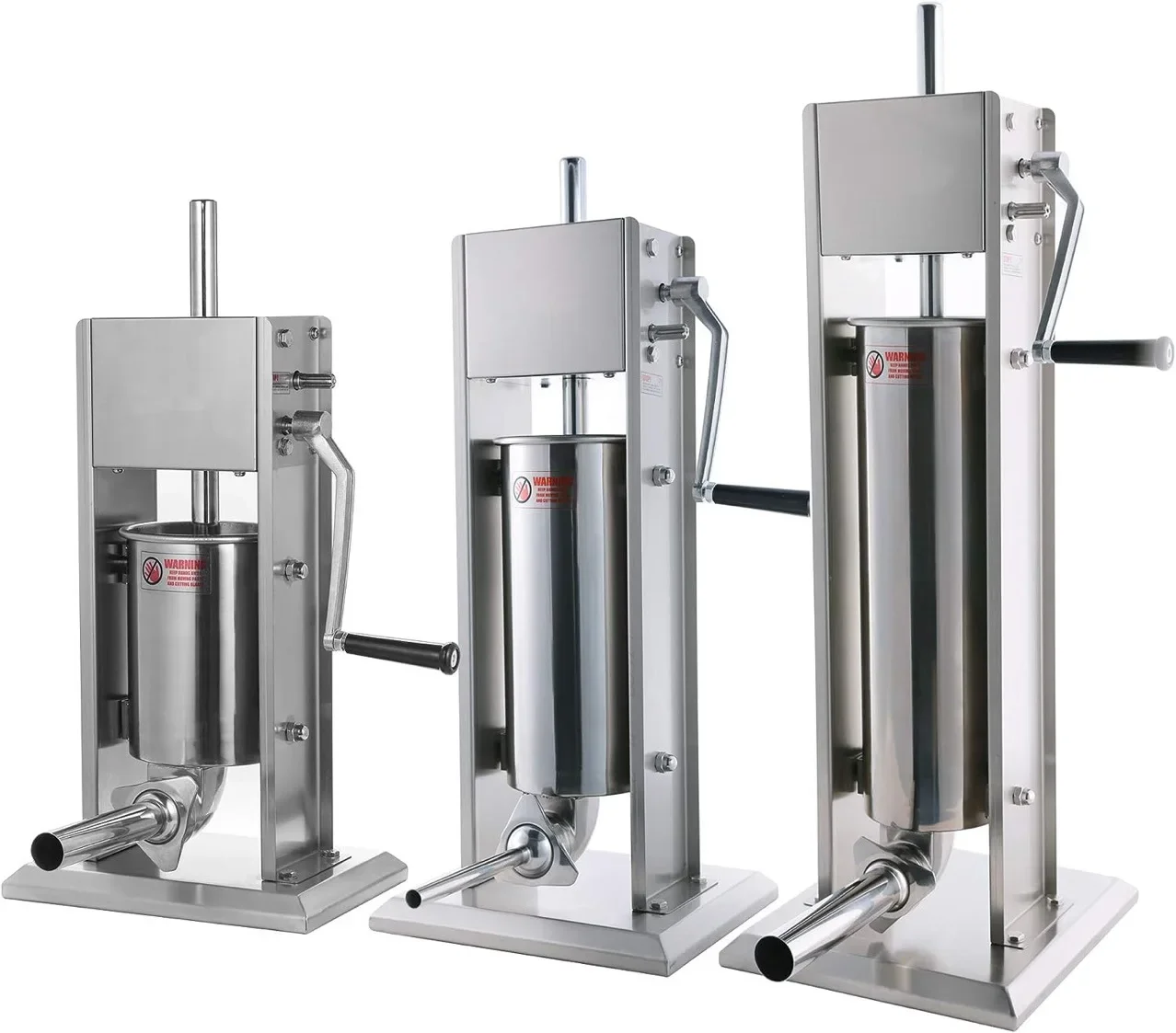 Commercial Manual Vertical Sausage Stuffer Making Machine 3L 5L 7L 10L 15L Capacity Salami Sausage Filler Maker for Meat
