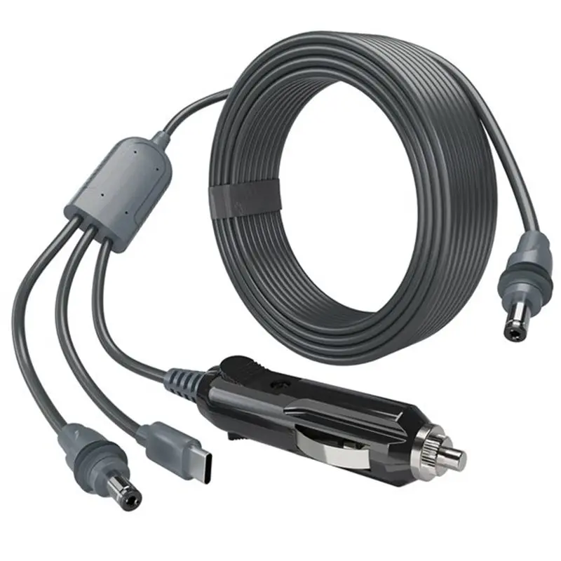 M52K-IP65 Waterproof Car Charging Power Cable For Starlink Mini 3In1 DC To Typec/DC/Typec 3In1 To Typec 2464-20AWG Cable 5M