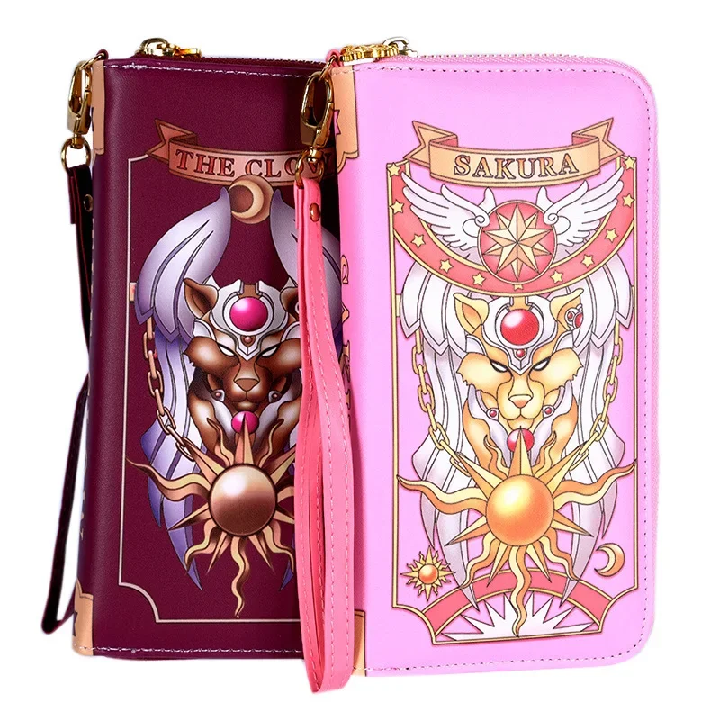 Anime Cardcaptor Sakura Clow Card wallet Model KINOMOTO SAKURA Card captor Sakura Cards Tarot coin purse Gift