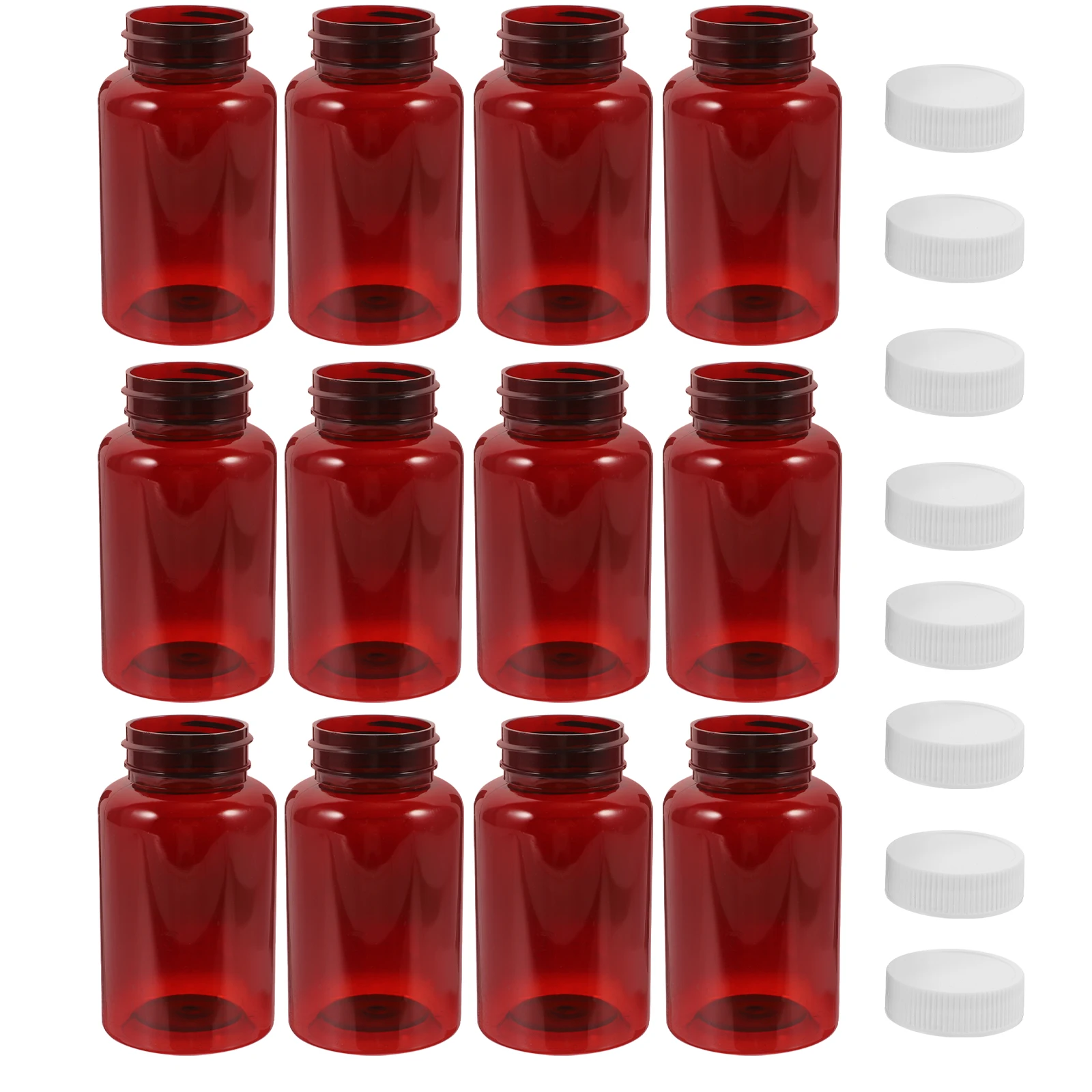 

12 pcs Containers Plastic Empty Bottles With Caps Pill Bottle For Medicine Pill Bottles Storage Travel