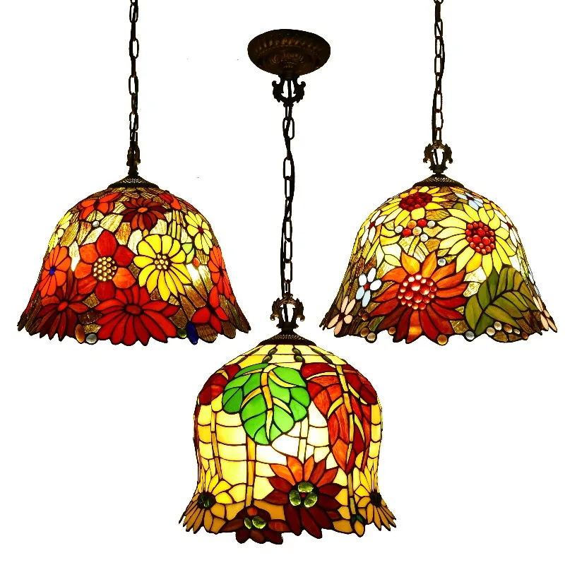 

Chrysanthemum series handmade lampshade bedroom living room dining room bar chandelier