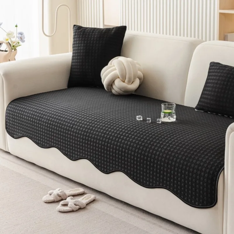 

Лето 2023, охлаждающая подушка для дивана из бамбукового волокна, нескользящий чехол для дивана из ледяного шелка, уникальная форма, дышащая подушка для сиденья, коврик нестандартной формы