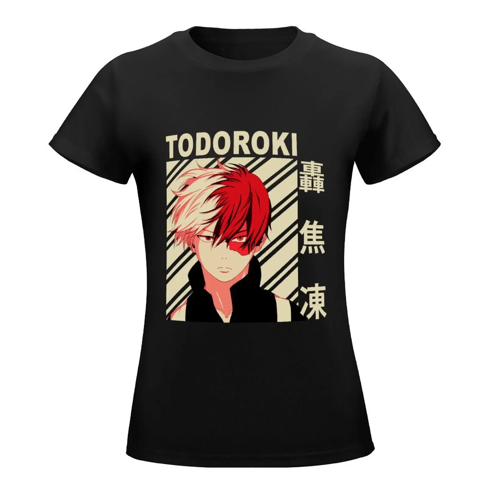 Shoto todoroki - Vintage Art T-Shirt tees Aesthetic clothing summer clothes for Women