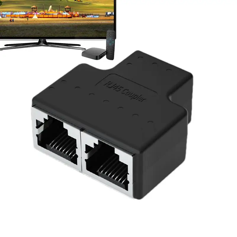 Разъемы RJ45, удлинитель кабеля Ethernet из ПВХ, внешний Женский к женскому Модульный сетевой разъем Ethernet, сетевые кабели
