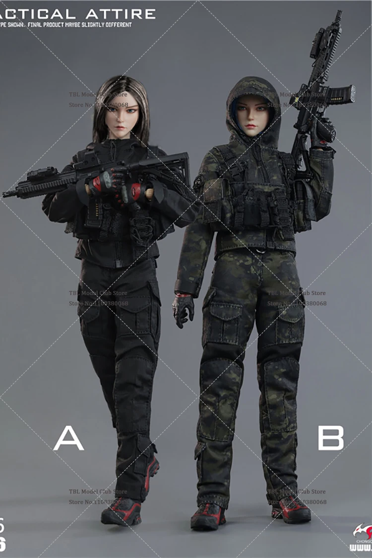 Fire Girl Toys 1/6 Scale Female Soldier Combat Uniform Camouflage Work Pants Fit 12inch Action Figure Doll