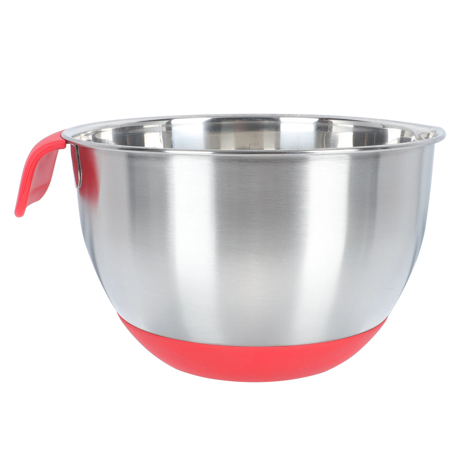 

1pc Kitchen Salad Hotel Egg Mixing Basin Home Storage Basin With Scale Anti-Skid Stainless Steel Versatile Rice Bowl For Noodles