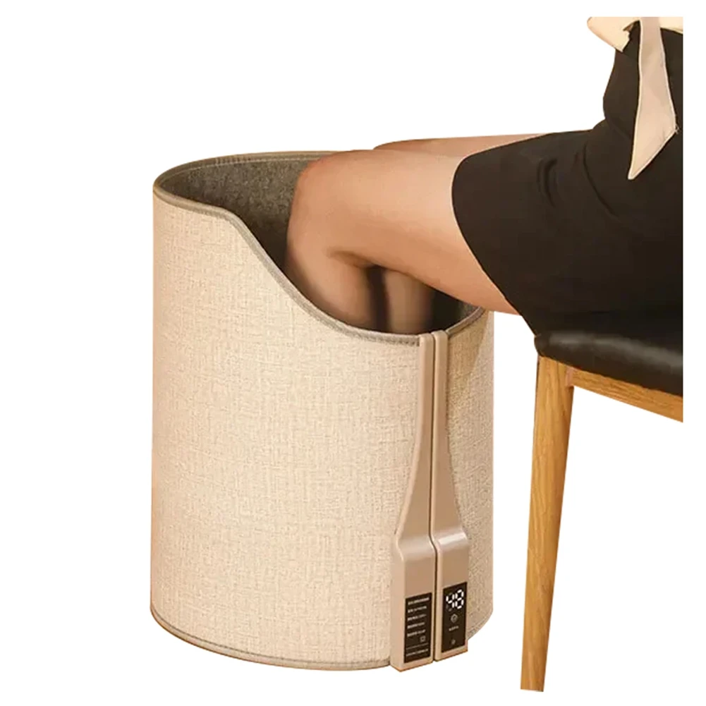 【ABFS】Electric Feet Heater Digital Display Folding Portable Adjustable Thermostat Foot Warmer for Home Feet Warm EUPlug