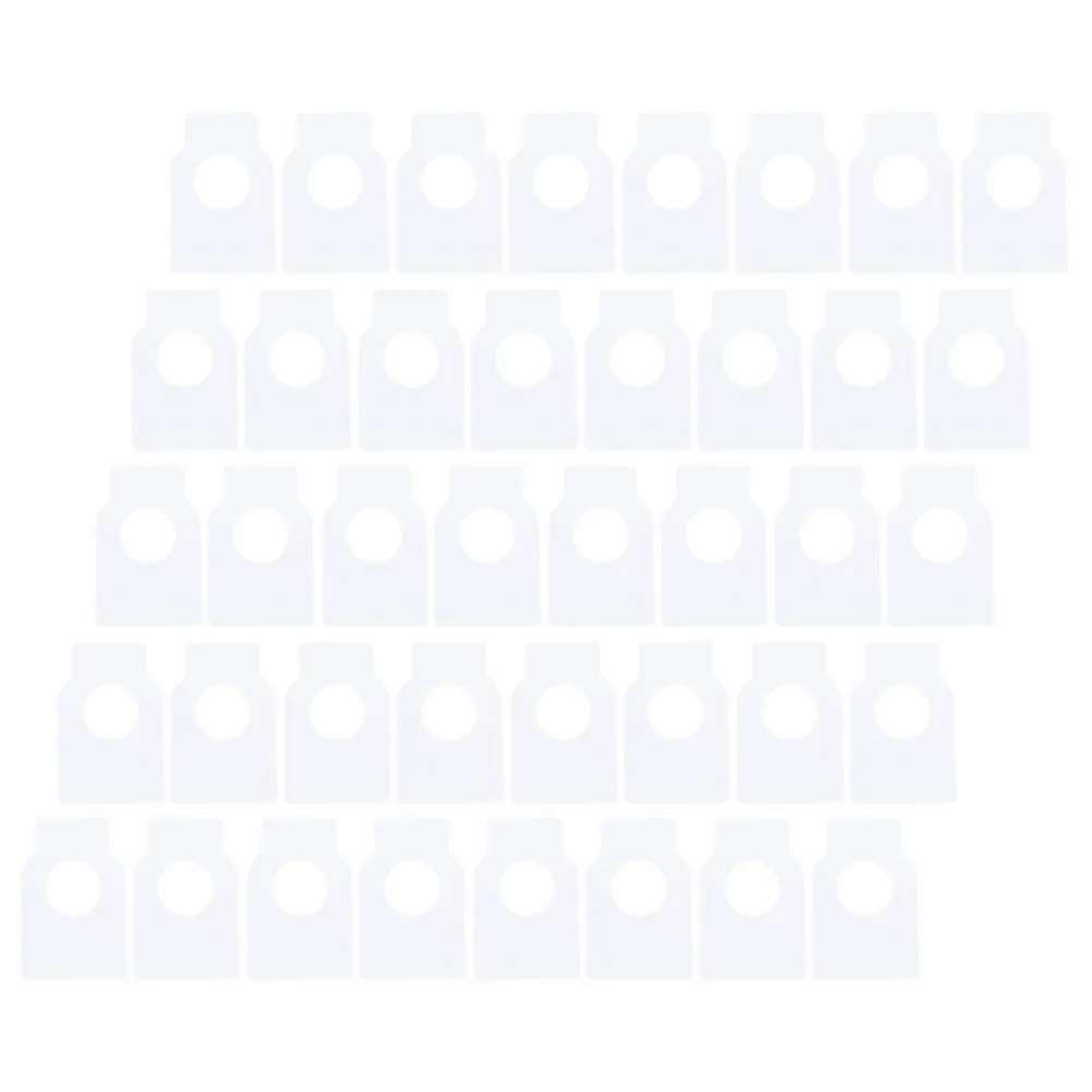 

200pcs Bottle Labels Blank White Reusable Double Side PVC Tags for Bottles Accessories Creative Design Labels