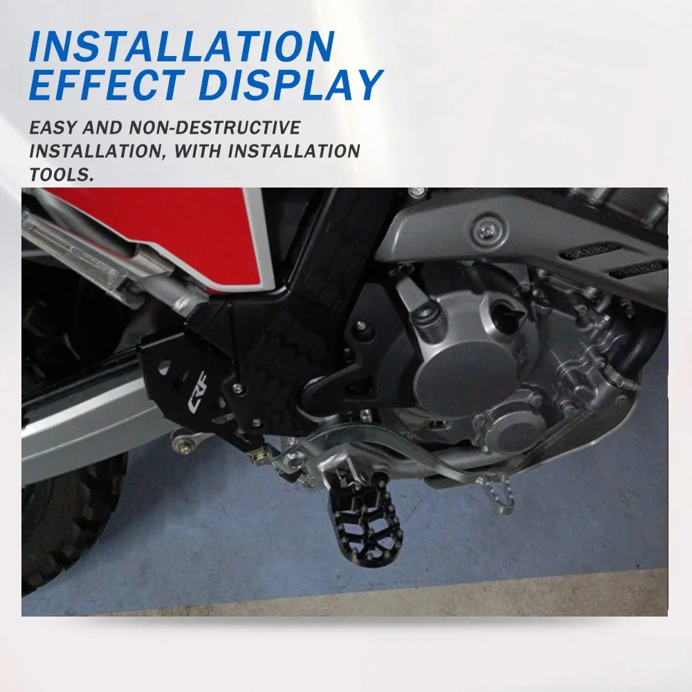 Für Honda CRF300L RALLY CRF300 L CRF 300 L CRF 300L 2021 - 2025 Motorradzubehör Fußrasten Fußpedale – Detail 2