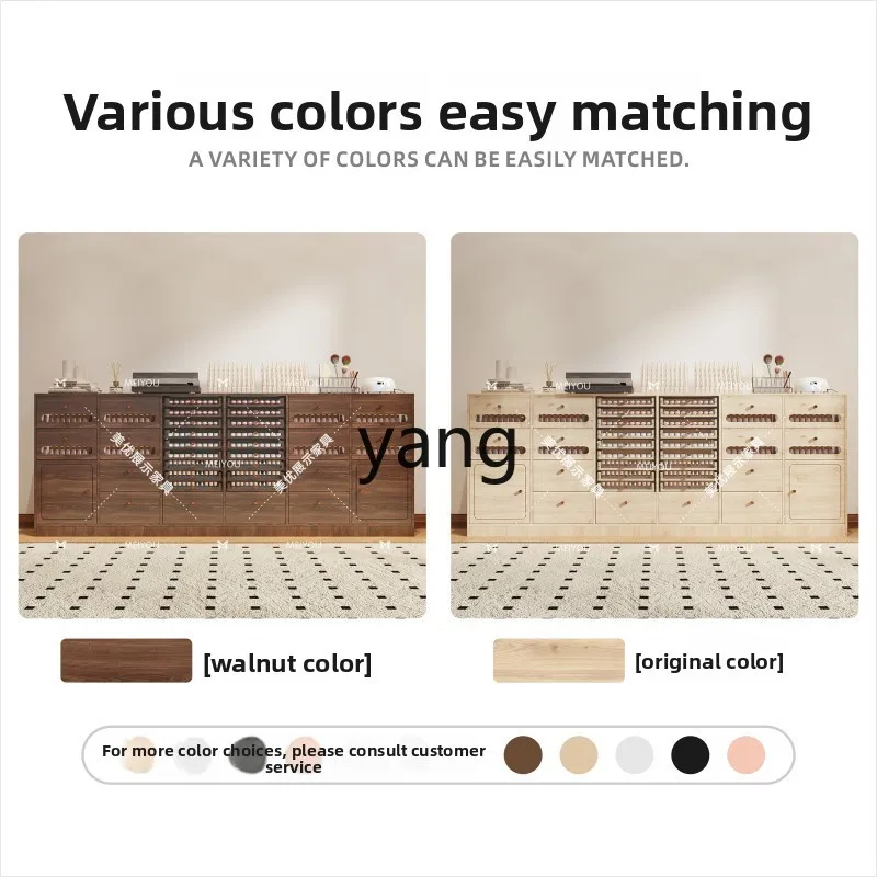 TGF Nail Art Display Cabinet Nail Polish Storage Cabinet Drawer Floor Locker