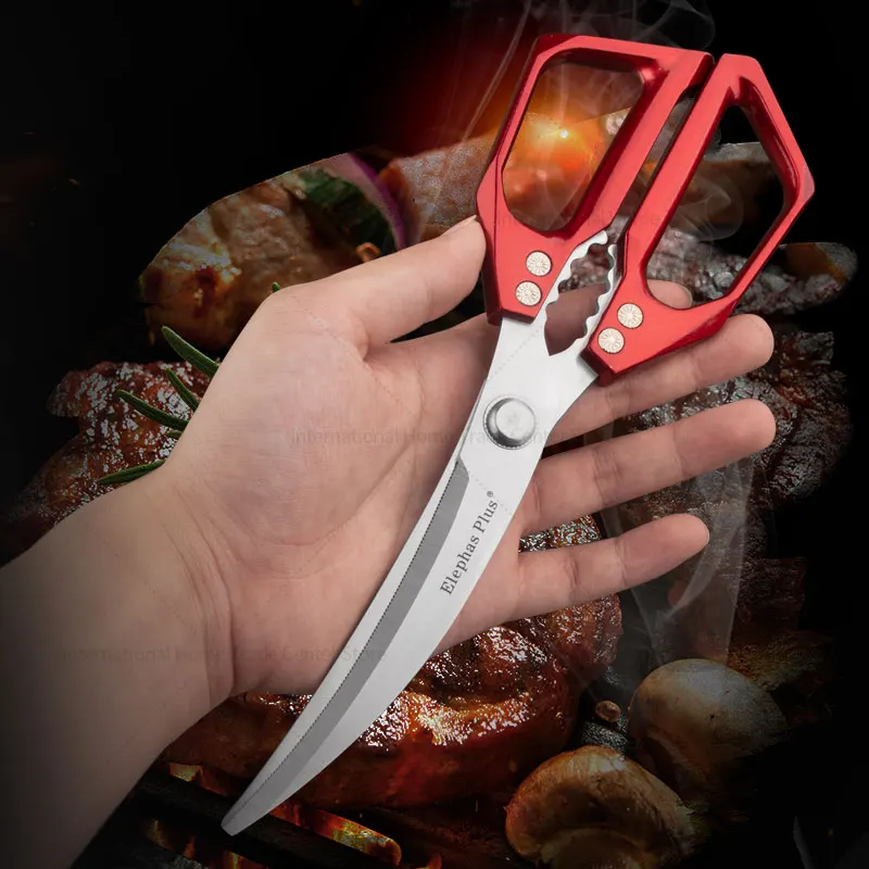 Multifunction Pliers With Scissors Kitchen Scissors Kitchen Steak Shears Barbecue Scissors Outdoor Gathering Meat Scissors Tool