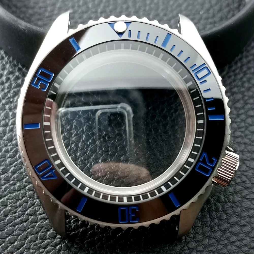 NH35 41mm Case Silvery Steel Case Fit NH34 NH36 Movement/Dial Convex Case Sapphire Glass 22mm Strap Watch Box Watch Repair
