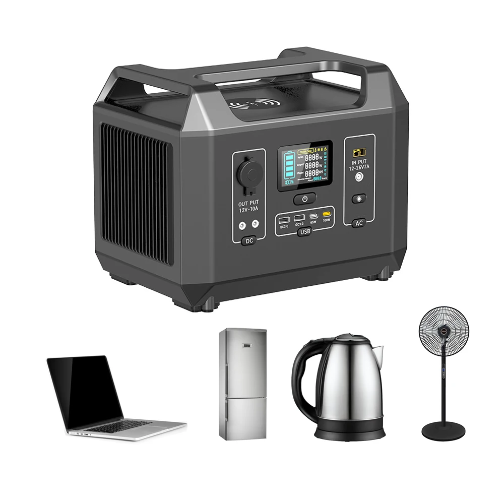 

Solar Generator 1200W Wireless Portable Power Station