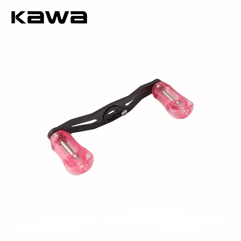 

kawa 1pc Fishing Reel Handle Carbon Fiber Materai And Acrylic Knob Hole Size 8x5/7x4mm Thickness 3mm Suit For A and D/S Reel DIY