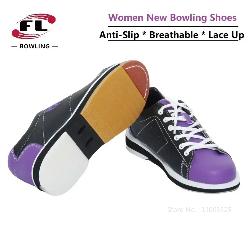 New Arrival Bowling Supplies Sneakers for Women High Quality Bowling Shoes Breathable Lace Up Sports Shoes Leisure Trainers