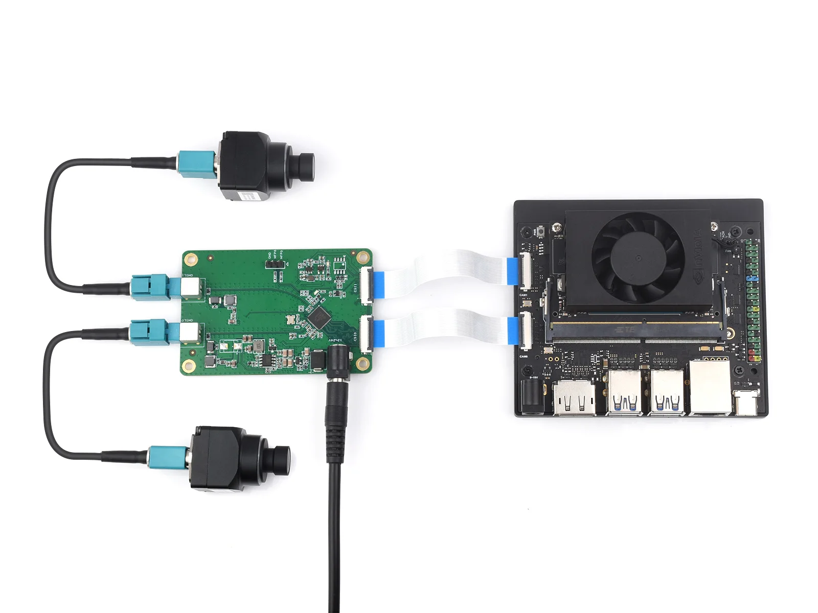 MAX9296-GMSL-Camera-Board Waveshare مجهزة مع MAX9296A Deserializer ناقل حركة تسلسلي عالي السرعة والمنخفض الكمون