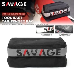 Tail Bags Tool Bag For HONDA CRF 250 450 CR 80 85 500 XR 125 150 650 Universal Motorcycle Dirt Pit Bike Rear Fender Pack Storage