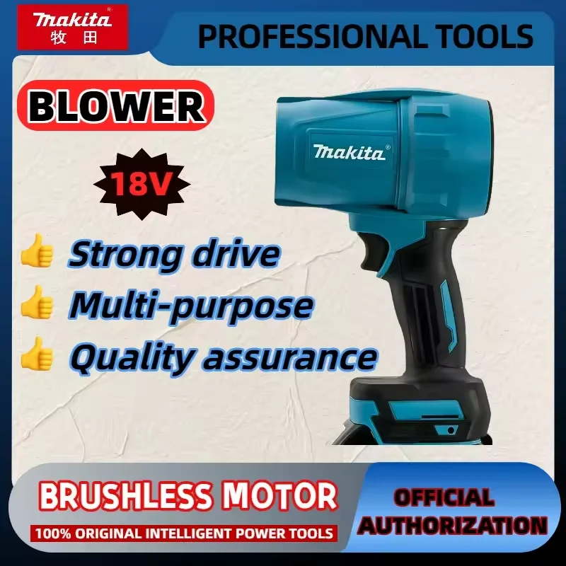 

For Makita 30000RPM Violent Blower Turbo Jet Fan 18V Electric Air Duster Wind Speed Turbo Rechargeable with Light Car Cleanin