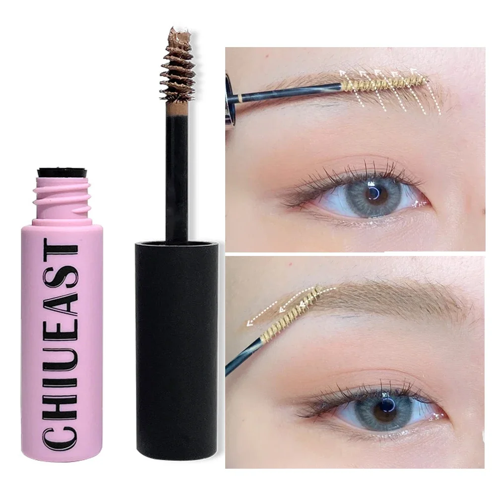 Crema de tinte líquido para cejas, resistente al agua, maquillaje duradero, tinte mate, Gel Enhacer, secado rápido, rímel negro y marrón, Cosméticos tintados