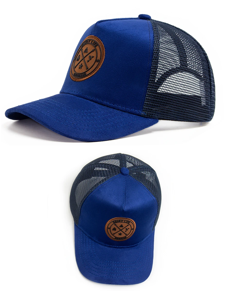 NEUE Kreisförmige leder label Trucker Hut Sommer Männer Mesh Baseball Kappe Für Visier Casual Frauen Snapback Hip Hop Caps Unisex – Detail 9