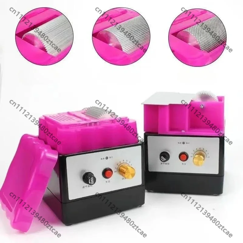 220V Electric Leather Edge Coloring Machine Edge Box Paint Applicator for Wallet Belt Leathercraft Making Edge Polishing Tool