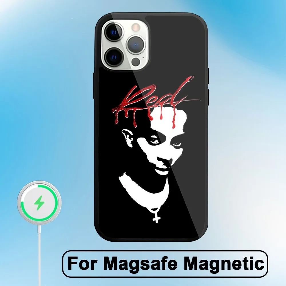 Playboi Carti Whole Lotta Red Phone Case For iphone Pro Max 11 Plus 12 14 15 13 Mini Magsafe Magnetic Wireless Charging Shell