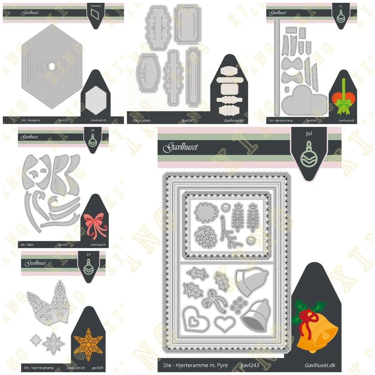 תגים כוכב הלב תגים חיתוך מתכת חדשה מתים חותמות יומן קישוט קישוט חתוך מתים תבנית כרטיס ברכה