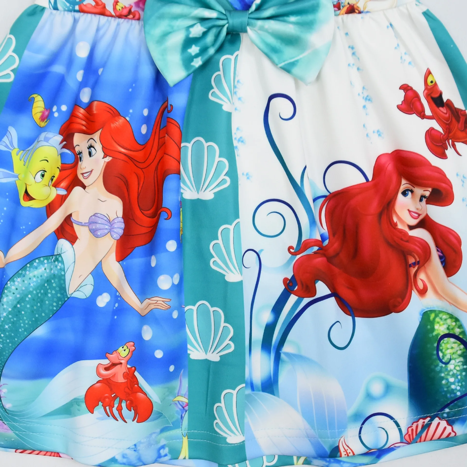 2024 Disney Princess Children\'s Skirt Mermaid Snow White Cinderella Girl Dress Skirt Girl Dress Birthday Gift for Kids