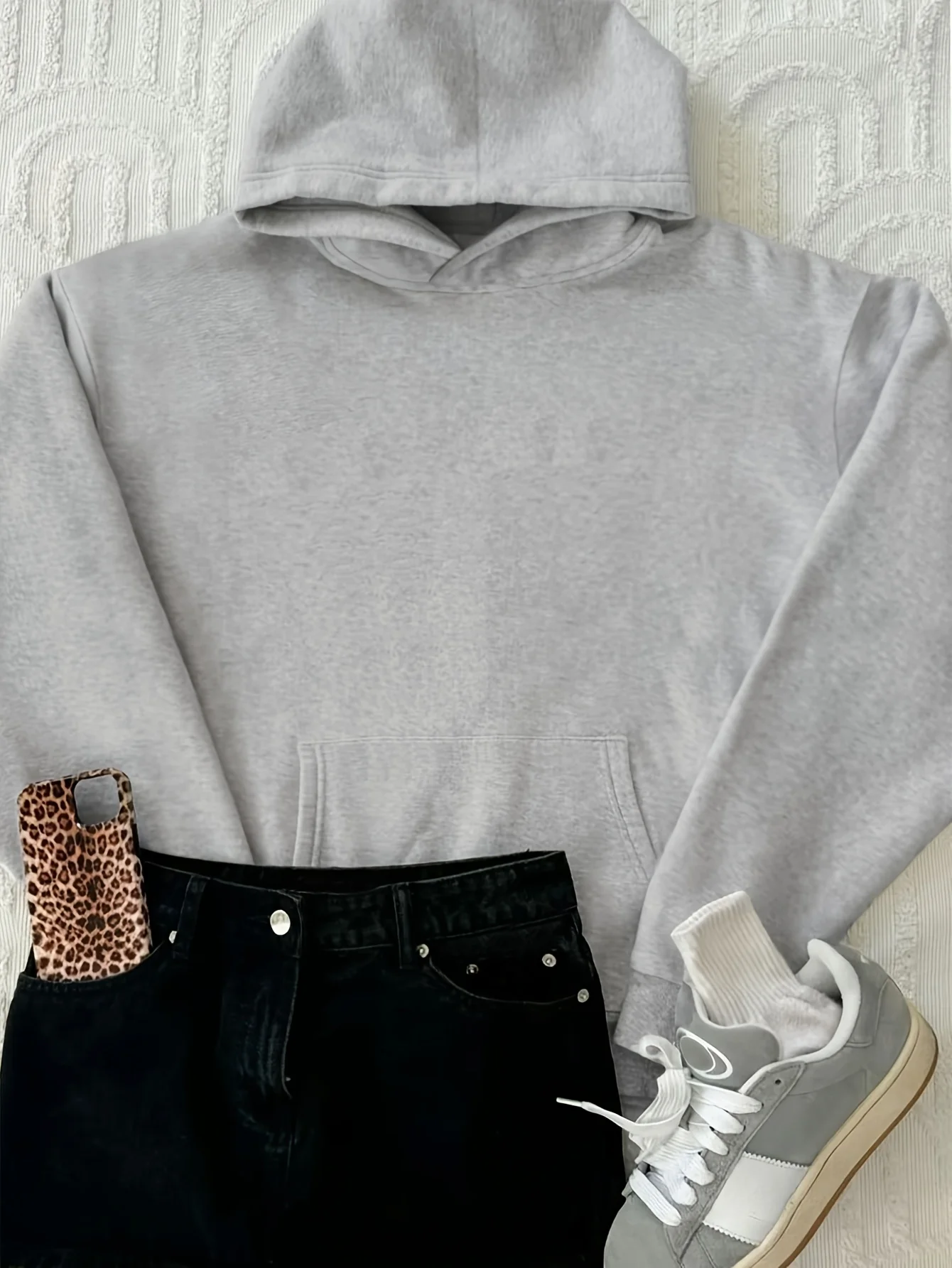 A Loose-fit Hooded Sweatshirt with A Stylish and Versatile Star Pattern Print Women's Fashion Casual Hoodies Clothes Female Y2k