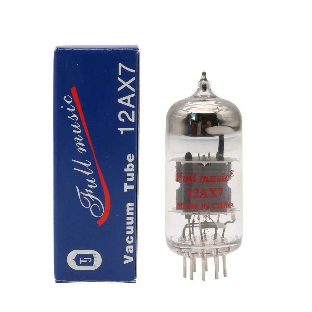 TJ Full Music 12AU7 ECC82 12AX7 ECC83 Vacuum Tube Factory Tested Matched Pair Silver  Pin