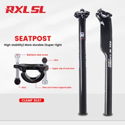 Carbon MTB Seatpost,27.2/30.8/31.6mm,Road Bicycle Seat Post,Offset 25mm,Carbon Saddle Seat Tube 350/400mm