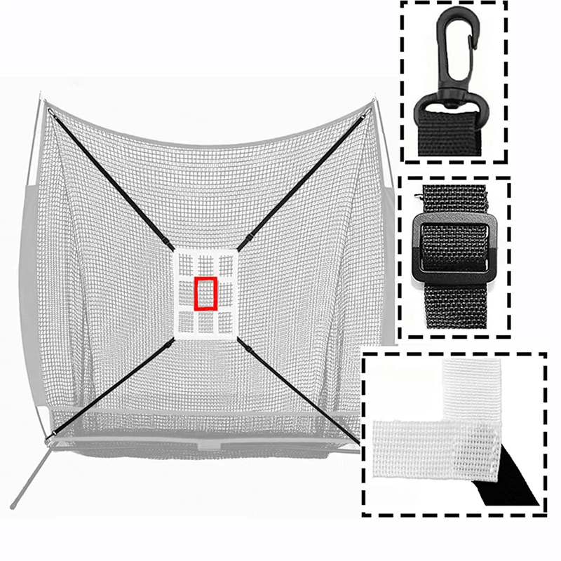 

1/9 Grids Baseball Backstop Net Training Net For Hitting Pitching Baseball Practice Net Portable Hitting Batting Training Net