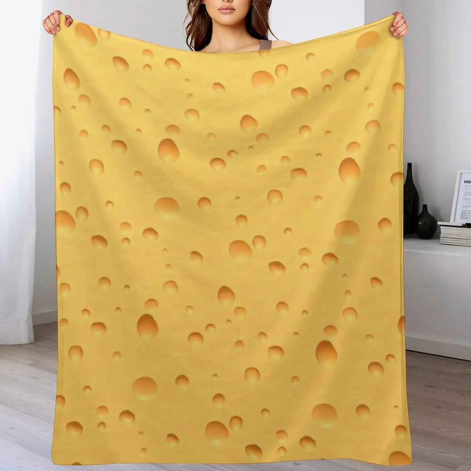

Swiss Cheese Throw Blanket For Decorative Sofa Flannels heavy to sleep warm for winter Blankets