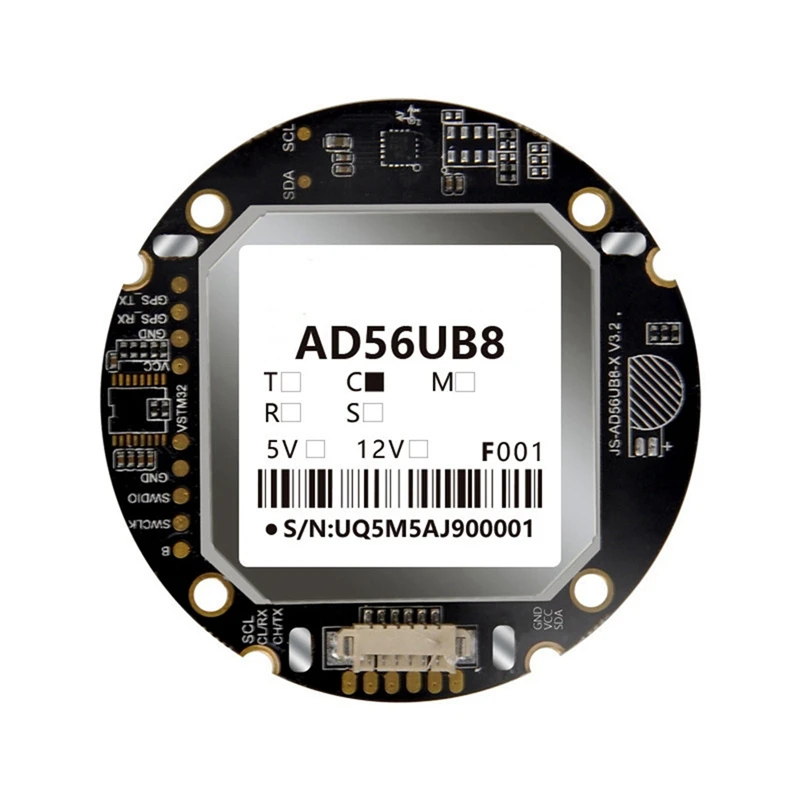 

AD56UB8 GPS Module For Beidou+GPS Dual-Mode Positioning Module With QMC5883 Compass For UAV FPV Flight Control