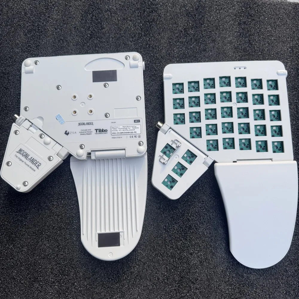 Moonlander Ergodox Kit tastiera divisa Hot Swap 76 tasti Tastiera monomodale cablata personalizzata QMK Keymap RGB VIA Tastiera meccanica