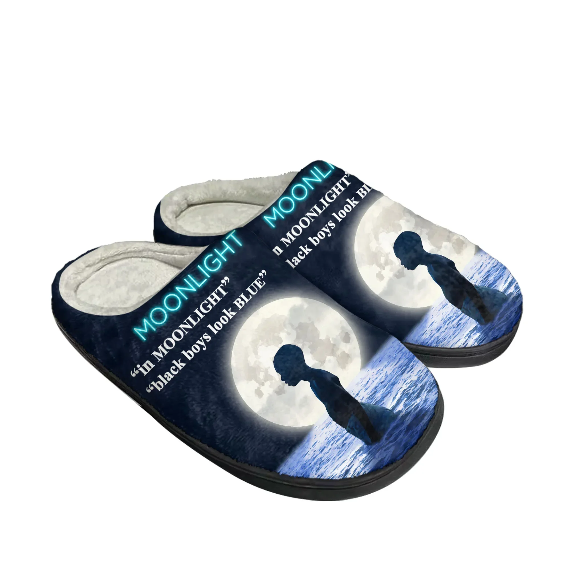 

Moonlight Movie Home Cotton Slippers Mens Womens Plush Bedroom Casual Keep Warm Shoes Thermal Indoor Slipper Customized DIY Shoe