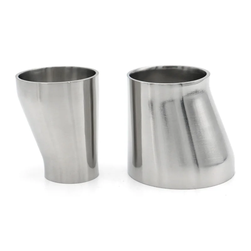Butt Welded Eccentric Reducer Welding SS304 Stainless Steel Sanitary 19 25 38 45 51 57 63 76 89 102mm Pipe Fitting Homebrew Beer