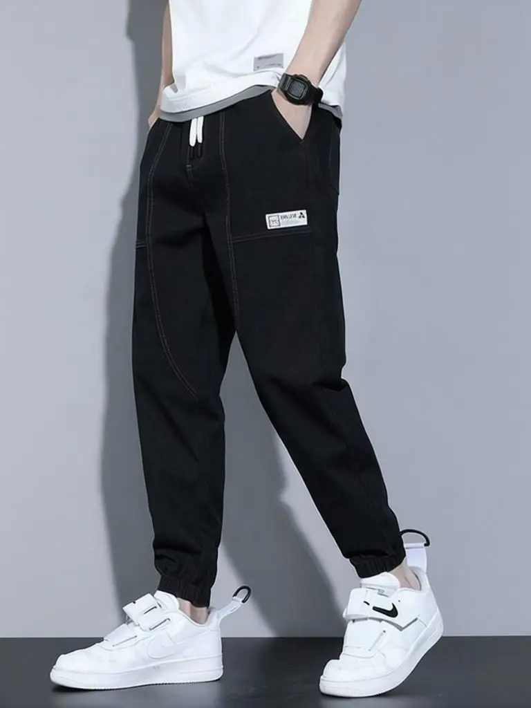 Vintage Streetwear Baggy Jeans Men Loose Denim Jogger Pants Harem Pants Spring Fall Casual  Ankle Trousers Sport Sweatpants Male