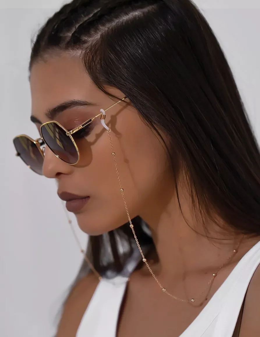 1PC Gold Frame Glasses Chain Minimalist Fashion High-Quality